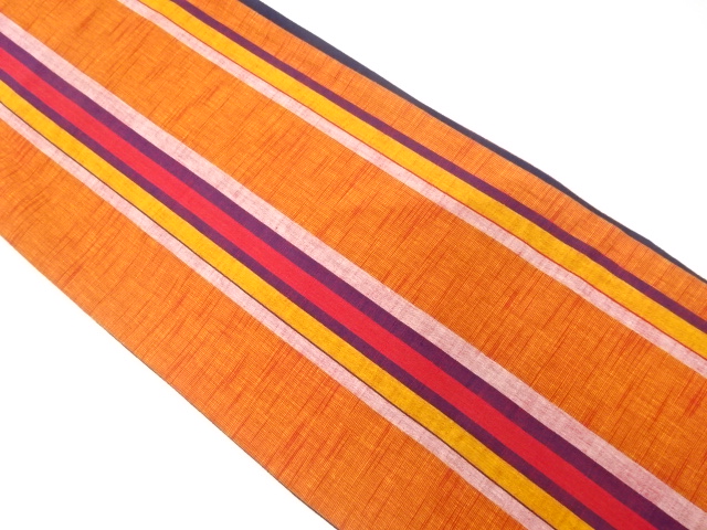 JAPANESE FUKURO OBI / TSUMUGI / WOVEN STRIPE